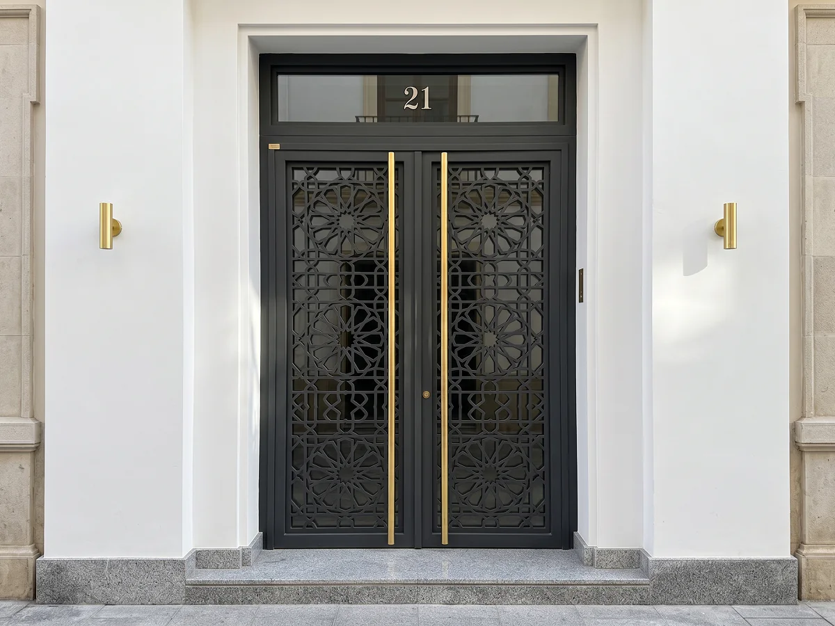 Puerta de portal para comunidad de vecinos en Sevilla