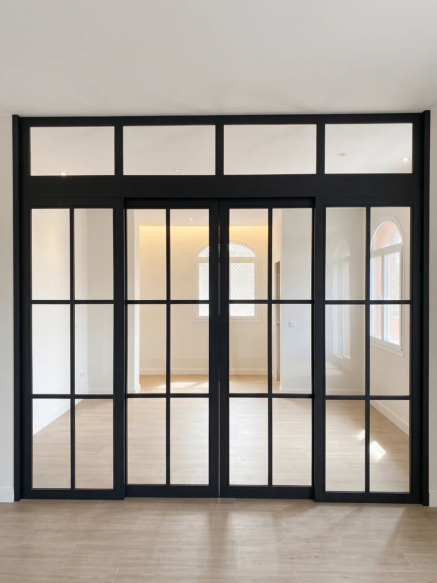 Puerta interior con vidrio para vivienda en Sevilla